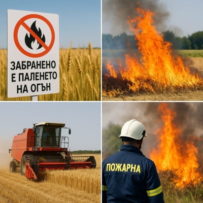 Заповед за фенологична фаза „Восъчна зрялост” при посевите от житни култури за периода от 01 юни до 15 юни 2026г