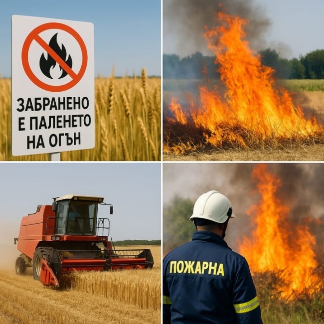Заповед за фенологична фаза „Восъчна зрялост” при посевите от житни култури за периода от 01 юни до 15 юни 2026г